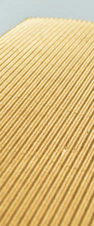 Brown and beige corrugated cardboard, very suitable for backgroundの写真素材