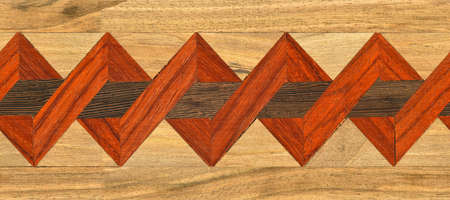 Wooden marquetry, patterns created from the combination of different woods, wooden floor, parquet,...