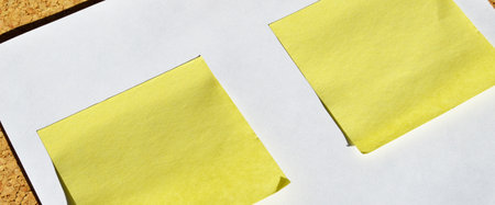Empty brown and beige cork board texture background, you can add your note on the blank paper on the...