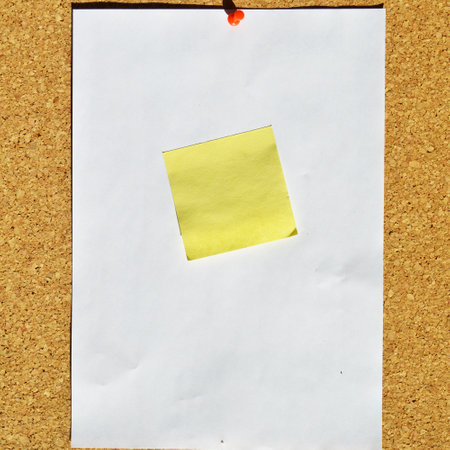 Empty brown and beige cork board texture background, you can add your note on the blank paper on the...
