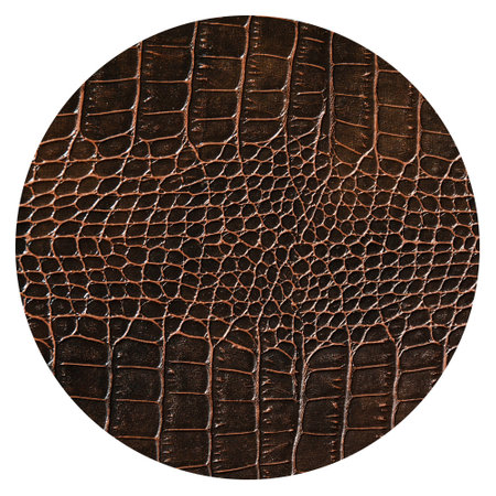 Very luxurious brown crocodile leather texture used in textile industry, original skin