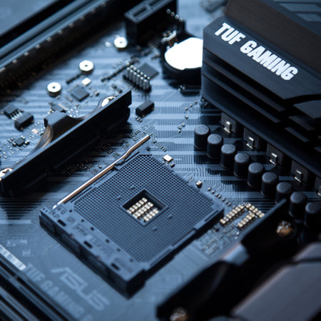 Enjoy exceptional performance with the Asus Tuf Gaming B450M Pro S Gaming black motherboard. August...