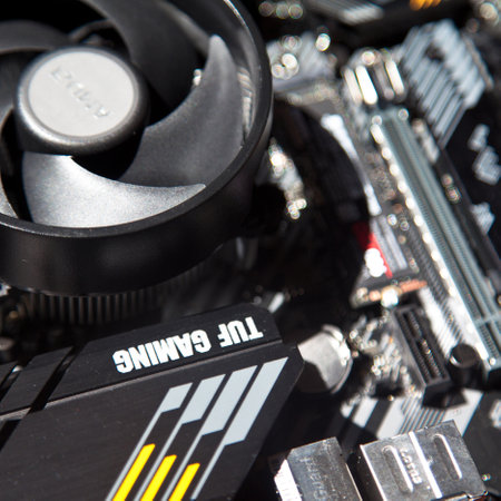 Enjoy exceptional performance with the Asus Tuf Gaming B450M Pro S Gaming black motherboard. August...