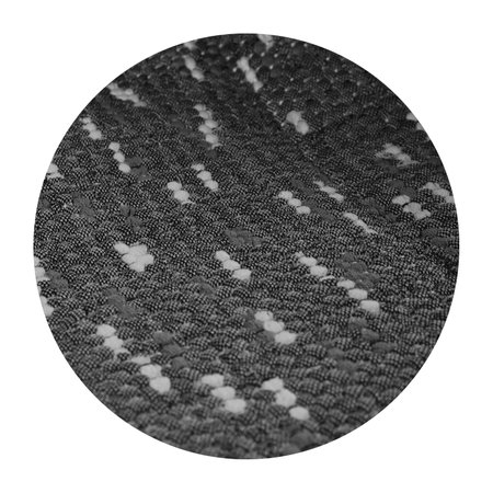 Seamless black and white carpet rug texture background from above, carpet material pattern texture...