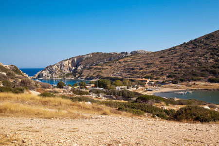 The ruins of Knidos, one of the oldest ancient cities in Anatolia, can now be visited as an open-air museum, Turkey Mugla Datca, June 26 2023のeditorial素材