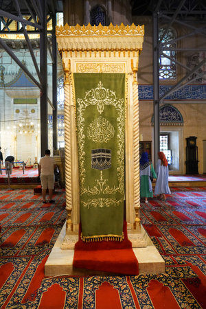 Selimiye Mosque interiors were built in Edirne in 1575, during the Ottoman Empire, by the Grand Master Mimar Sinan. 09 August 2019 Turkey Edirneのeditorial素材