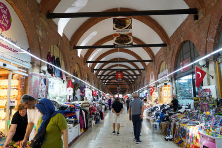 Selimiye Mosque interiors were built in Edirne in 1575, during the Ottoman Empire, by the Grand...