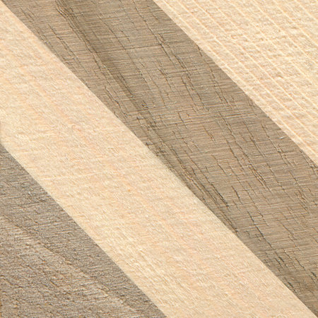 Wooden marquetry, patterns created from the combination of different woods, wooden floor, parquet, cutting board, isolated on a transparent backgroundの写真素材