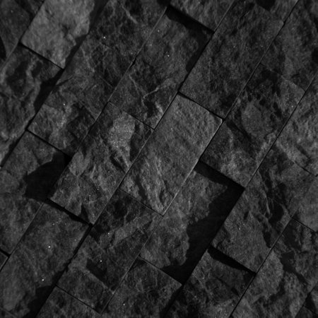 Rectangular cut out black white an gray organic marble wall texture background can be, tile seamless lined upの写真素材