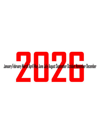 2026 text design agenda celebration greeting background template. New year's eve celebration...