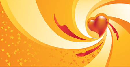 whirlpool heartのイラスト素材