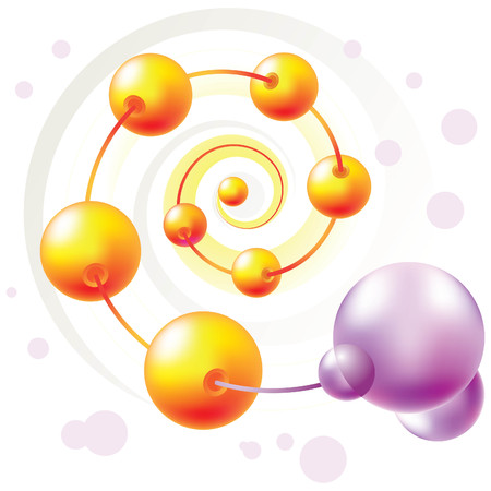 spiral moleculeのイラスト素材