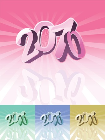2010 calendar typographyのイラスト素材