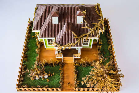 Handmade miniature houseの写真素材