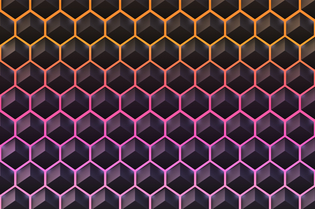 Abstract background of hexagoms shape