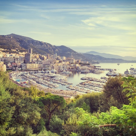 Monaco from above at sunrise