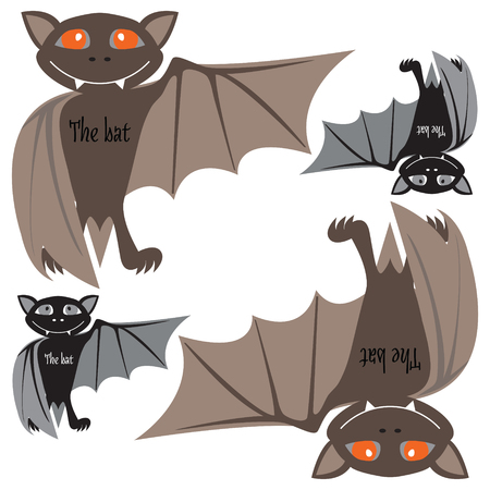 Halloween bats. Vector.のイラスト素材