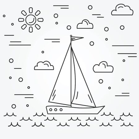 Yacht.のイラスト素材