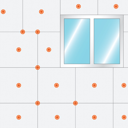 How to Insulate a Wall.のイラスト素材