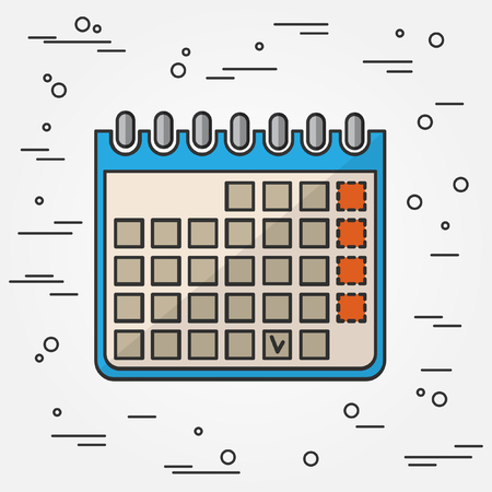 Calendar Icon. Calendar Icon Vector.Calendar Icon Drawing. Calendar Icon Image. Calendar Icon Graphic. Calendar Icon Art. Calendar Icon JPG. Calendar Icon JPEG. Calendar Icon EPS - stock vector. Think line icon.のイラスト素材