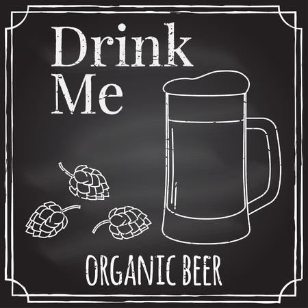 Drink me. Elements on the theme of the restaurant business.のイラスト素材