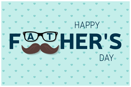 Happy Father's Day greeting card. Happy Father's Day poster. Vectorのイラスト素材