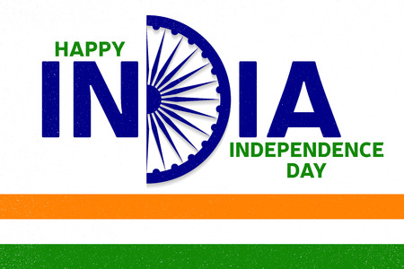 Indian independence day greeting card, poster, flyer. Patriotic banner for website template. 15th...