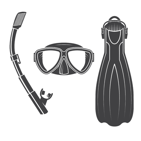 Scuba diving gear.のイラスト素材