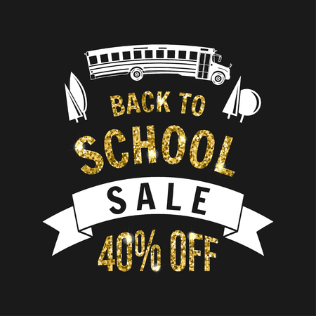 The Big Back to School Sale designのイラスト素材