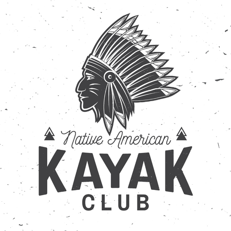 Kayak club vector illustration.のイラスト素材