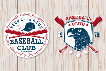 Baseball club badge. Vector illustration. Concept for shirt or logo, print, stamp or tee.のイラスト素材