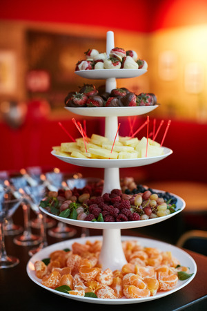 Pyramid Of Fresh Fruitsの写真素材