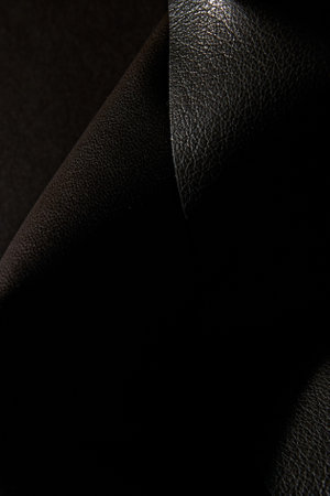 close-up shots of leather samples of different textures for tailoring