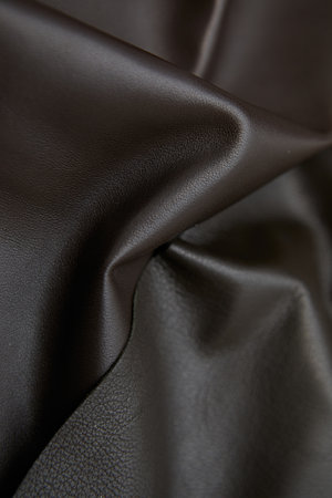 close-up shots of leather samples of different textures for tailoringの写真素材