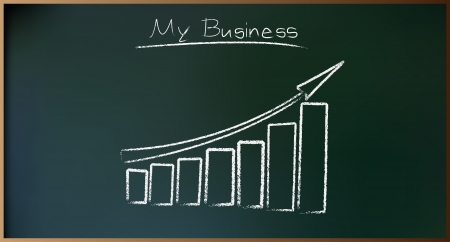 Business Plan on Schoolboardのイラスト素材