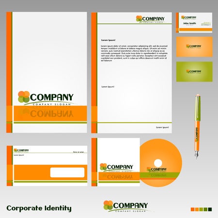 Corporate Identity Template in Vectorのイラスト素材