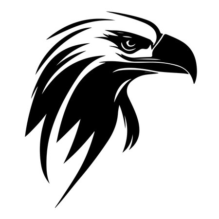 Eagle Vector Template. vector illustrationのイラスト素材