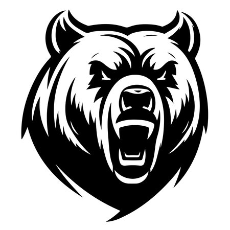Bear illustration vector drawing. vector illustrationのイラスト素材