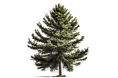 Tree isolated on white background.の素材