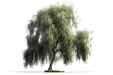 Tree isolated on white background.の素材