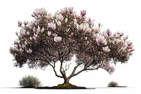 Tree isolated on white background.の素材