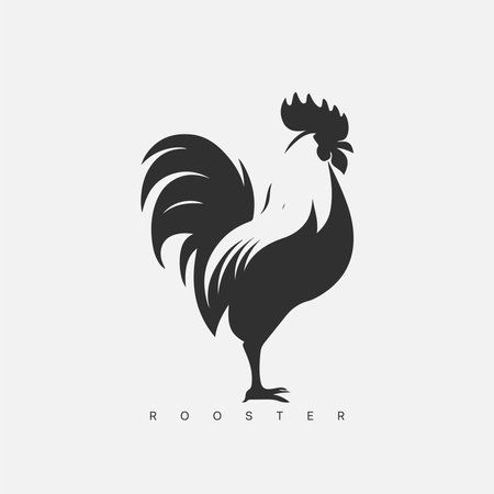 Vector modern Rooster logo templateのイラスト素材