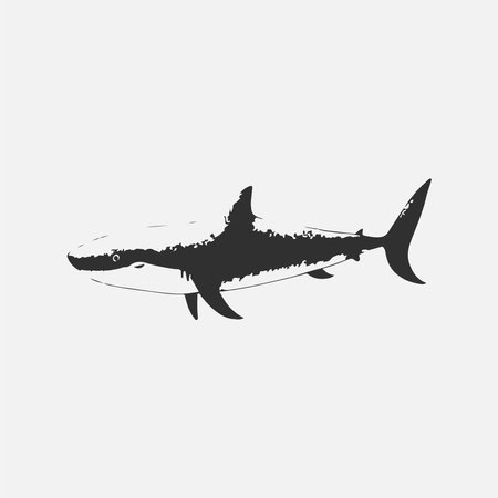 Modern vector shark logo templateのイラスト素材