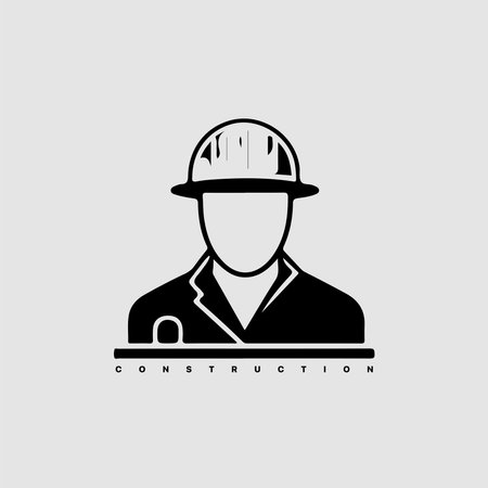 Modern abstract vector construction company logo template. Logotype for builderのイラスト素材