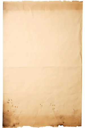 An old empty distressed paper canvas. Vintage antique parchment texture background with copy space for textの素材