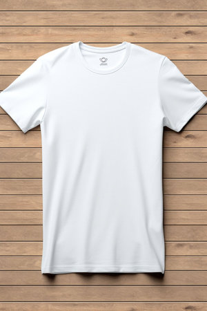T-shirt mockup. White blank t-shirt front view mockup. Female and male clothes wearing clear attractive apparel tshirt models templateの素材