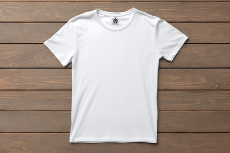 T-shirt mockup. White blank t-shirt front view mockup. Female and male clothes wearing clear attractive apparel tshirt models templateの素材