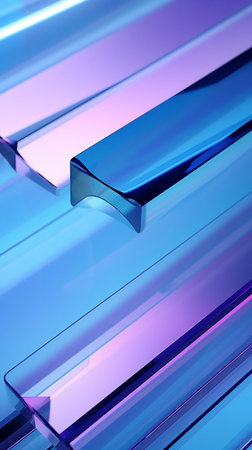 Abstract background with transparent colored glassの素材