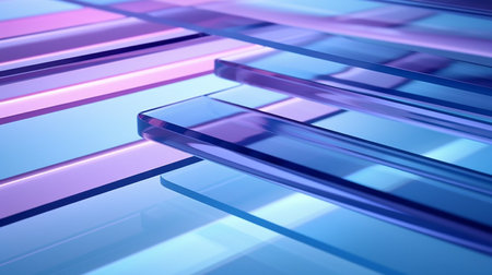 Abstract background with transparent colored glassの素材
