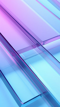 Abstract background with transparent colored glassの素材